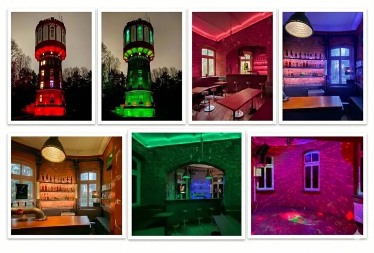 Bar-Regal mit Spirituosen im Sander Dickkopp Wasserturm Bergedorf.